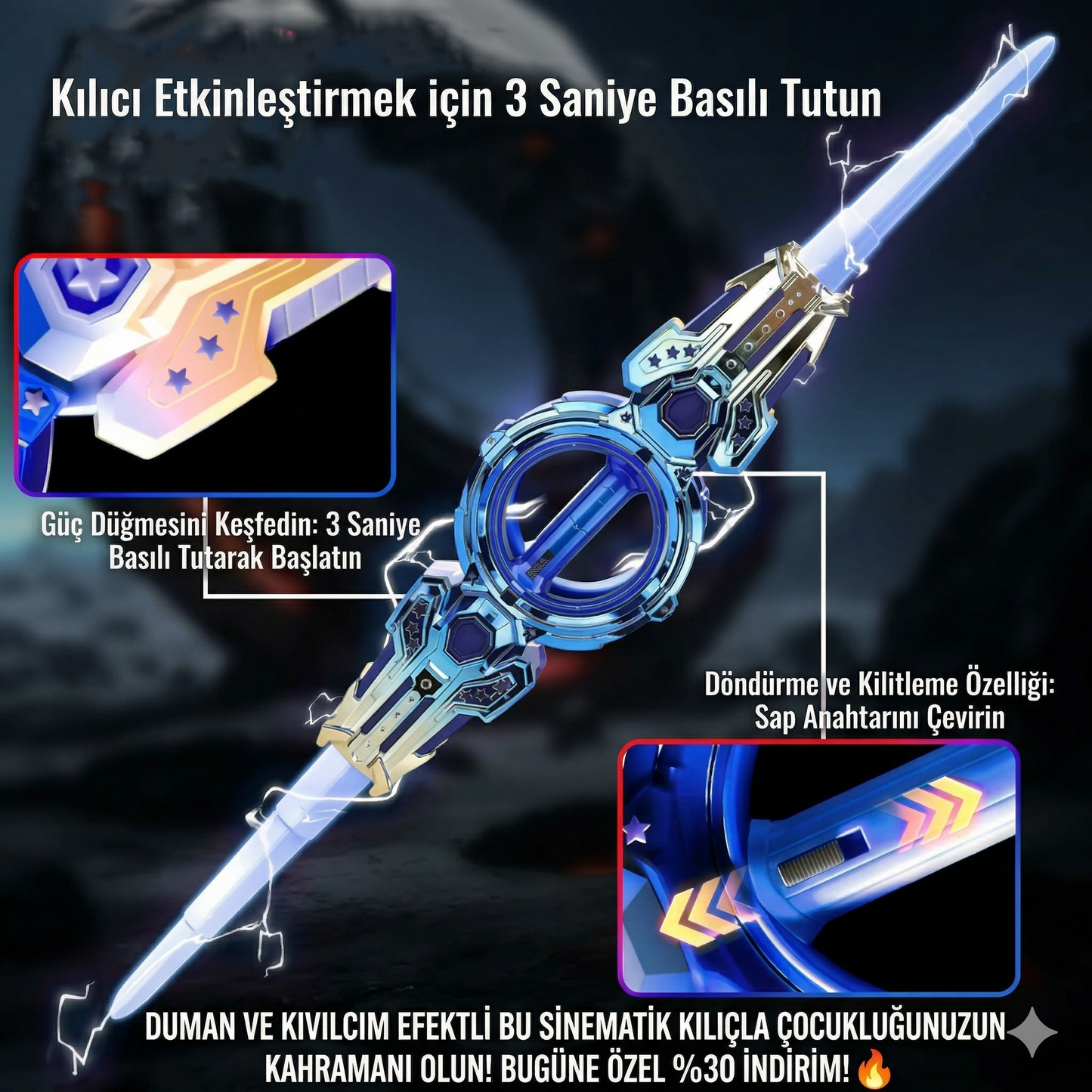 MORVELA™ StarWars Galaktik Çift Taraflı Işın Kılıcı