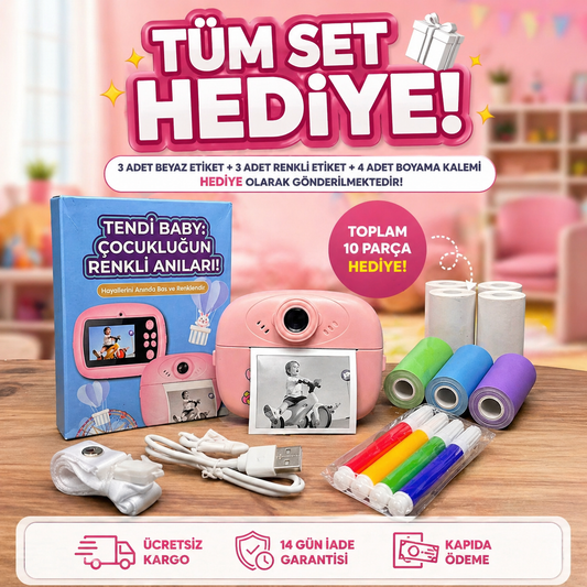 Kişisel Gelişim Çocuk Fotoğraf Makinesi (Anında Çıktı)