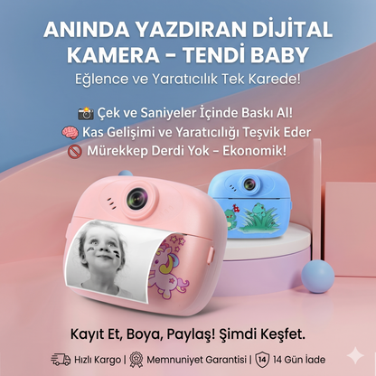 Kişisel Gelişim Çocuk Fotoğraf Makinesi (Anında Çıktı)
