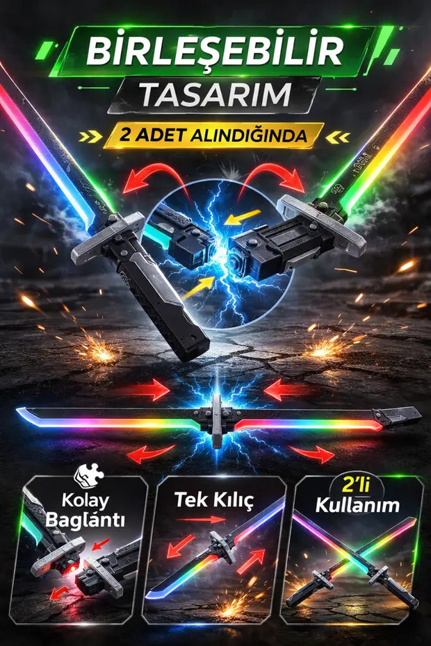 MORVELA™ StarWars Galaktik Kıvılcım ve Buharlı Işın Kılıcı